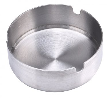 Ashtray, stainless steel, 8cm Ø, pack of 6 