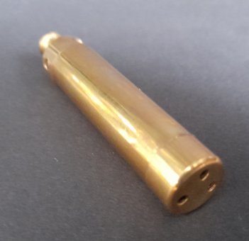 Brass Pipe, gold, 6,5cm 