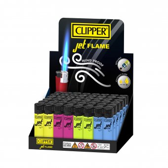 Clipper Jet Flame Soft Touch Fluo, 48pc. 