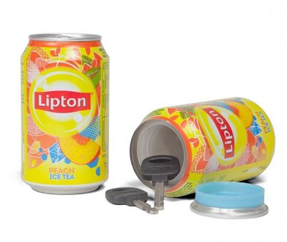 Can Safe  LIPTON Peach with Secret Compartment, 0.33L 