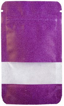 Kraftpapierbeutel PURPLE, 140 x 85 mm, mit Sichtfenster, VE50 