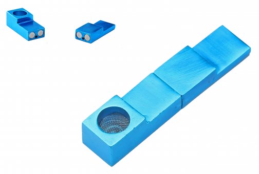 Magnetic Pipe, Tic Tac, ca. 7,5cm, BLUE 