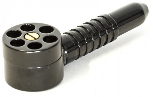 Six Shooter Pipe, ca.12cm, BLACK 