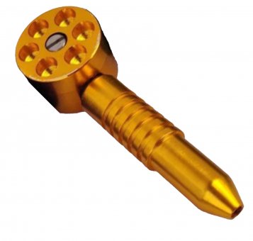 Six Shooter Pipe, ca.12cm, YELLOW 