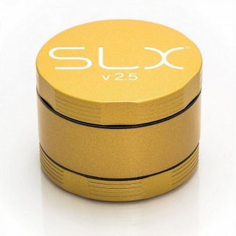 SLX Grinder Aluminium Non Sticky 62 mm Ø, YELLOW GOLD 