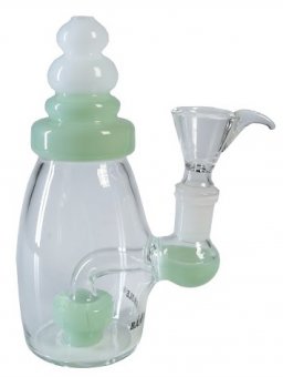 Cute Green Baby Bottle Bong, 15cm 