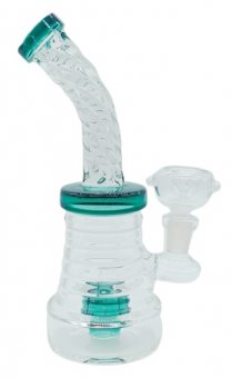 Bong with twisted tube, 17,5cm 