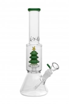 Glass bong, Christmas tree, 32cm 