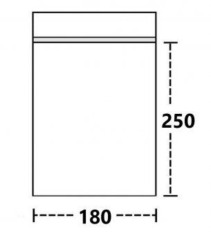 Druckverschlussbeutel  18 mal 25 cm, 50 µ, VE100 