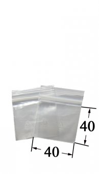 Zip Bag 4.0cm x 4.0cm-100 Pc. 