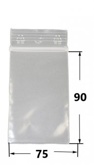 Polybeutel 7,5 mal 9 cm, 50 µ, VE100 