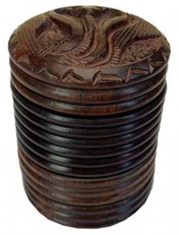 Holzgrinder 50 mm Ø, mit Magnet, 4-teilig, Kobra-Motiv 