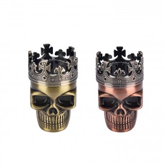 Metal Grinder, SKULL 46mmØ, 3-Parts 