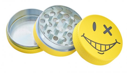 Metall Grinder, 40mmØ, 3-parts, Yellow Face 