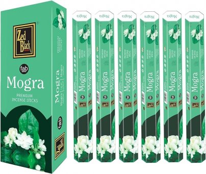 Incense, Zed Black, FAB MOGRA, 6 Packs à 20 Stück 