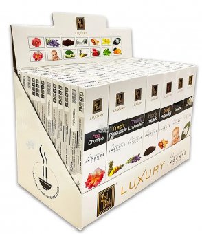 Incense, Zed Black LUXURY, Display mit 84 Packungen 