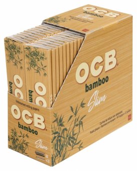 OCB Bamboo, Slim King Size with Tips, 50 pcs. 