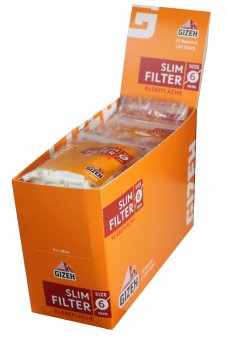 Gizeh Slim Filter 6 mm Ø, 20 Beutel á 120 Filter 