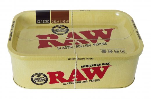 RAW munchies tin with rolling tray tin 