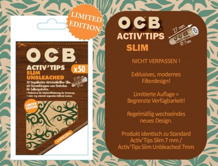 OCB ACTIV Tips Slim 1x50er-7mmØ 