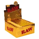 RAW KS Slim Papers “GOLD”, VE50, 32 Leaves-ZI51GOLD-Raw_1.webp