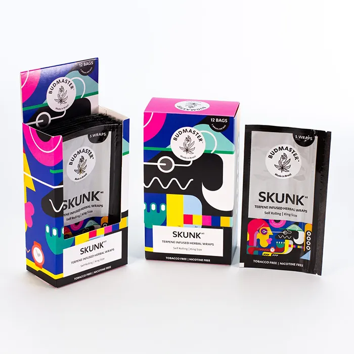 Budmaster Wraps Skunk, Pack Of 12-BMSKU-Budmaster_2.webp