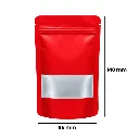 Small WINDOW Mylar Bag, 140 X 85 Mm, Pack Of 50, RED-MBW14085RD-Bam Bam Bhole_2.webp