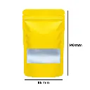 Small WINDOW Mylar Bag, 140 X 85 Mm, Pack Of 50, YELLOW MBW14085YL-Bam Bam Bhole_2.webp