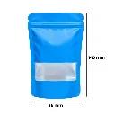Small WINDOW Mylar Bag, 140 X 85 Mm, Pack Of 50, BLUE-MBW14085BL-Bam Bam Bhole_2.webp