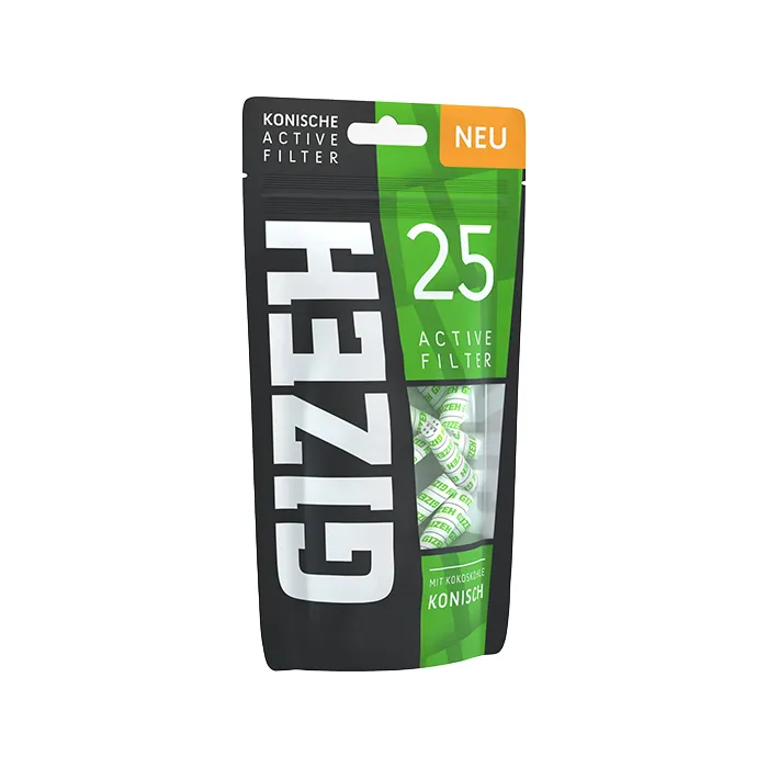 GIZEH Active Filter CONICAL, 1 Bag Of 25 Pieces -ZU4KON25-Gizeh_4.webp