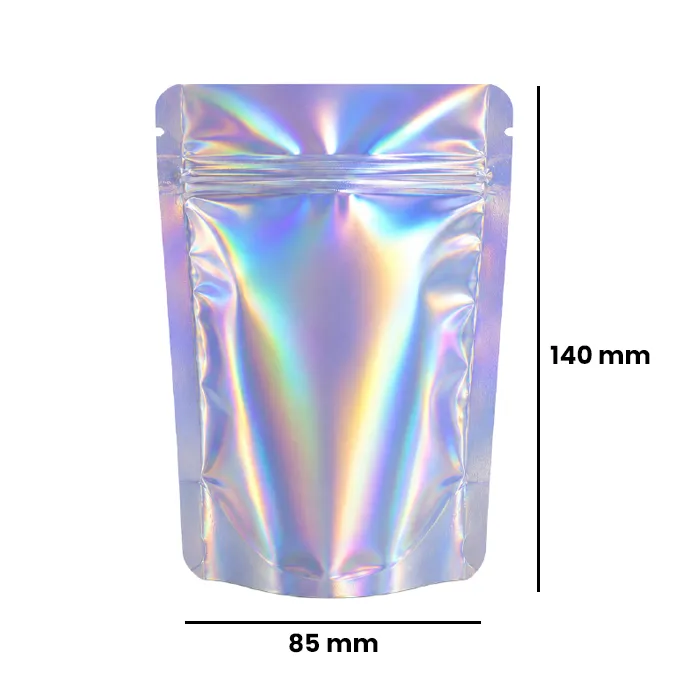 Mylar Bag 140 X 85 Mm, PU50, Holographic-MB14085HOL-Bam Bam Bhole_2.webp