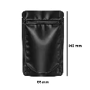 Mylar Bag 140 X 85 Mm, PU50, Matte Black-MB14085MBK-Bam Bam Bhole_2.webp