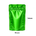 Mylar Bag 140 X 85 Mm, Pack Of 50, MATTE Green-MB14085MGR-Bam Bam Bhole_2.webp
