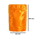 Mylar Bag 140 X 85 Mm, PU50, ORANGE HOLOGRAPHIC-MB14085ORHOL-Bam Bam Bhole_2.webp
