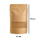 Kraft Paper Bag BROWN, 225 X 130 Mm, PU100-KRAPB-4-Bam Bam Bhole_2.webp
