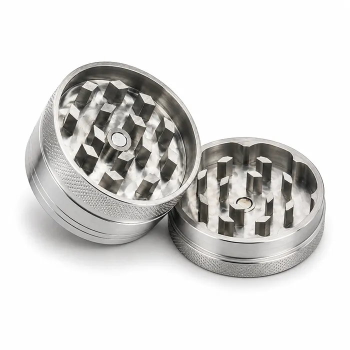 Aluminum Grinder, 50 mm Ø, 2-piece, CNC Milled-WN52-Bam Bam Bhole_3.webp