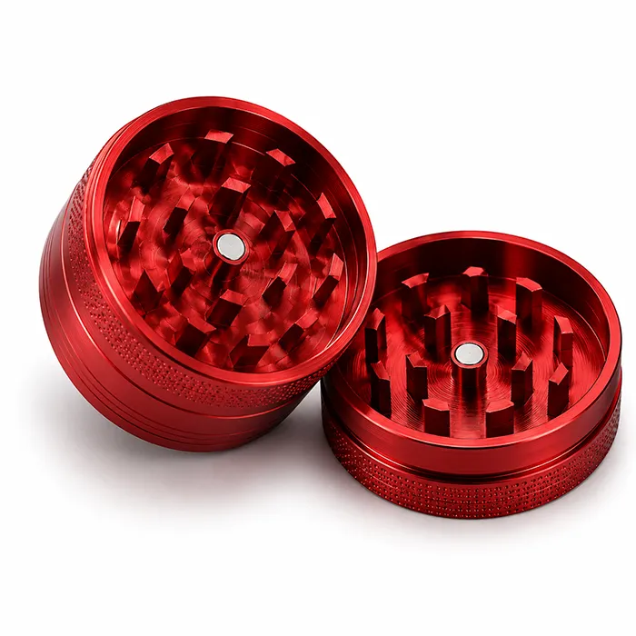 Aluminum Grinder 5 cm 2 Parts Red-WN52R-Bam Bam Bhole_3.webp