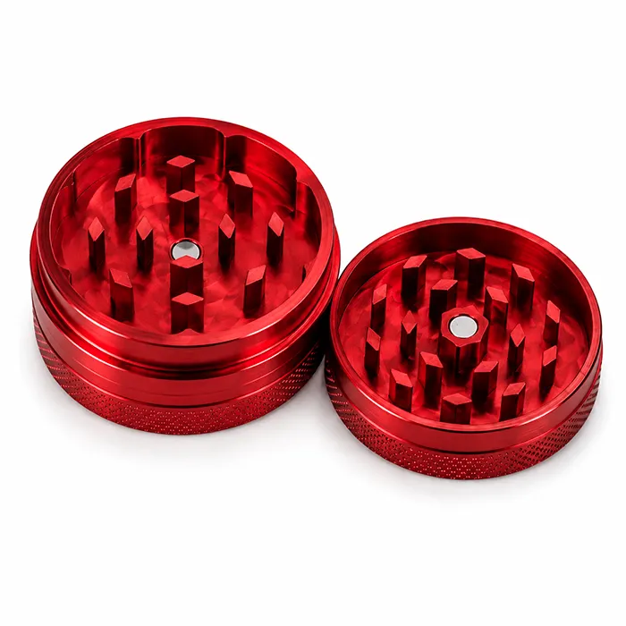 Aluminum Grinder 5 cm 2 Parts Red-WN52R-Bam Bam Bhole_2.webp