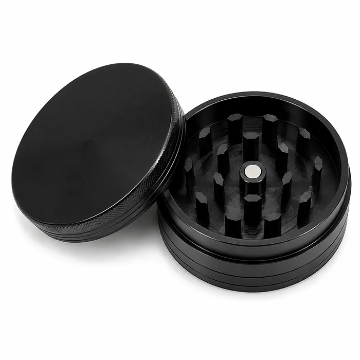 Aluminum Grinder 5 cm 2 Parts Black-WN52S-Bam Bam Bhole_2.webp