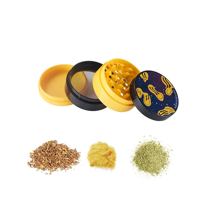 CH Happy Face Plastic Grinder, 62 mm Ø, 4-piece-Champ High_4.webp
