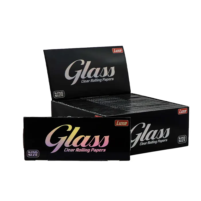 Glass Clear KS Rolling Papers, 24 Packsbox-ZI72-Glass_3.webp