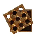 Raw Windproof Metal Ashtray, Gold-ASHGOL-Raw_4.webp