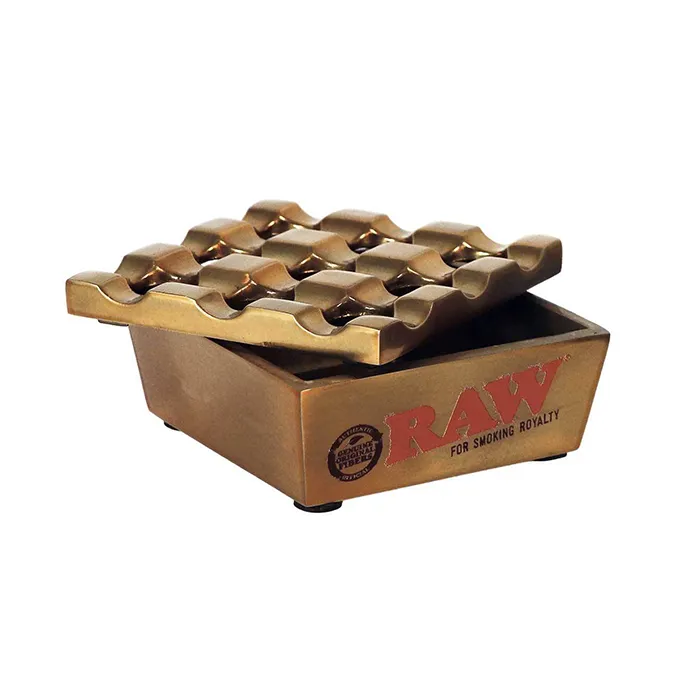 Raw Windproof Metal Ashtray, Gold-ASHGOL-Raw_2.webp