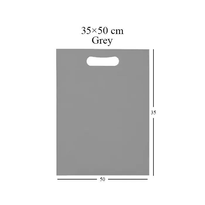 Shopping Bags L, 35 × 50 cm, Grey – Pack of 100-NWBAG23-Bam Bam Bhole_2.webp
