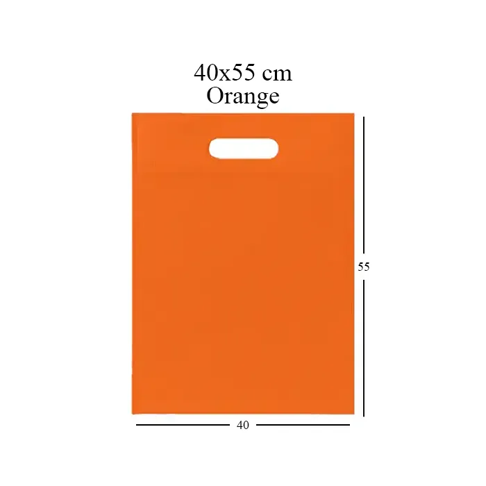 Shopping Bags XL, 40 × 55 cm, Orange – Pack of 100-NWBAG31-Bam Bam Bhole_2.webp