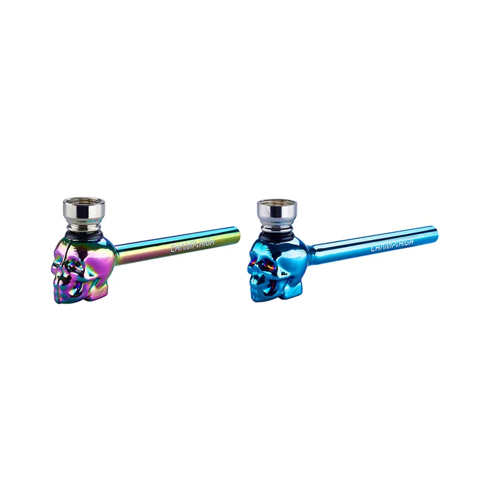 CH Rainbow Skull Glass Pipe , 13cm-MP66-Champ High_3.webp