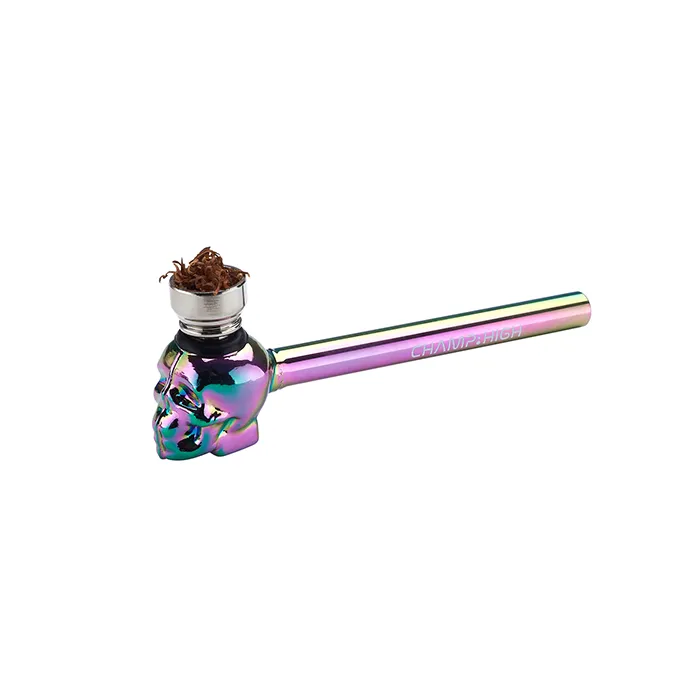 CH Rainbow Skull Glass Pipe , 13cm-MP66-Champ High_5.webp