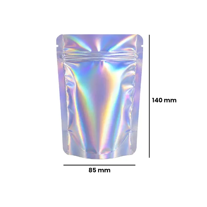Mylar Bag, 140 X 85 mm, VE 50, Holographic-MB14085HOL-Bam Bam Bhole_2.webp