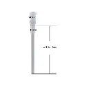 GLASS Coupling, 14.5 Mm, 10 cm-E100-Bam Bam Bhole_2.webp
