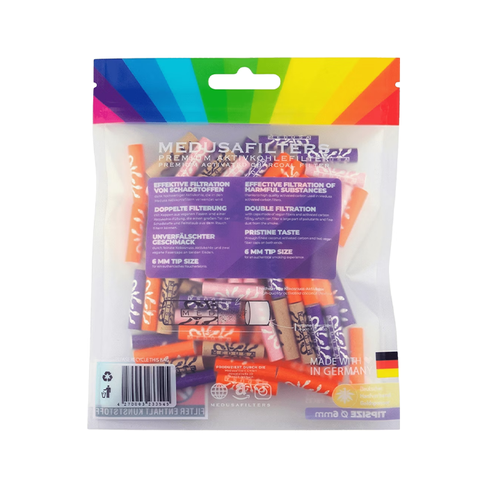 MEDUSA Activated Charcoal Filters, Mixed, 6 mm Ø, VE 100 -ZUM100MIX-Medusa_2.webp